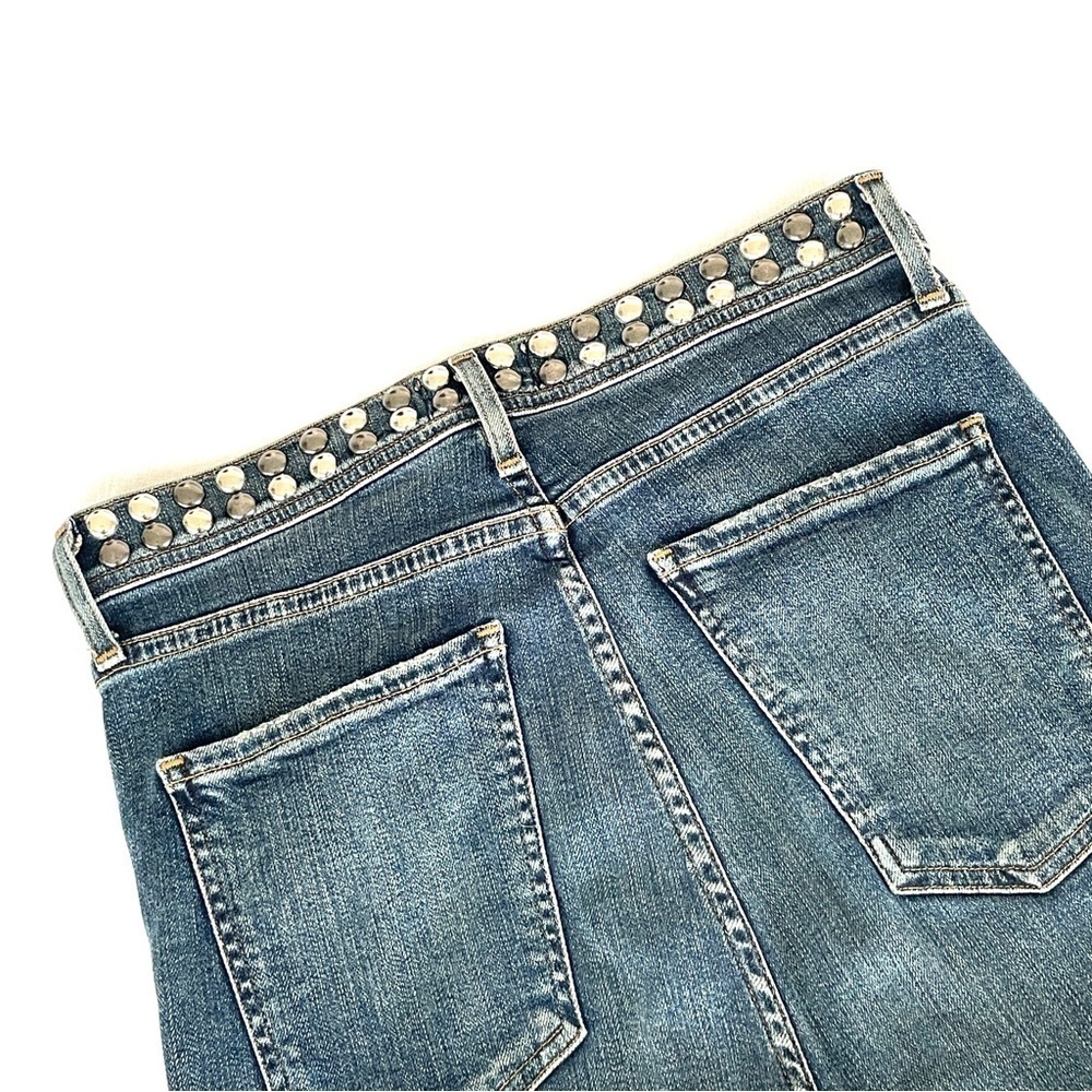 Agolde Roxanne High Rise Studded Skinny Jeans - Picture 6 of 9